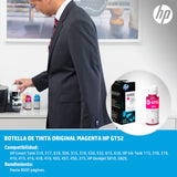 BOTELLA DE TINTA HP GT52 MAGENTA 70ML M0H55AL